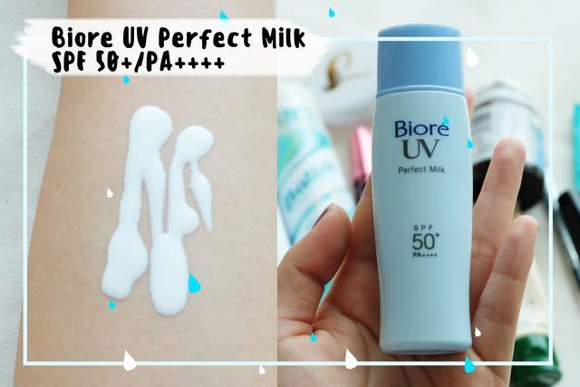 Biore UV Perfect Milk SPF50+ PA++++ 40ml โลชั่นกันแดดเนื่้อ ใช้ได้ทั้งผิวหน้าและผิวกาย ​กันน้ำกันเหงื่อ ติดทน ใช้กับกิจกรรมกลางแจ้งหรือกีฬาทางน้ำได้ เนื้อบางเบา ไม่เป็นครา